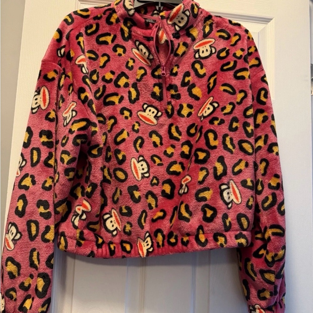 Paul Frank Kids Pink and Yellow Leopard Print Jacket